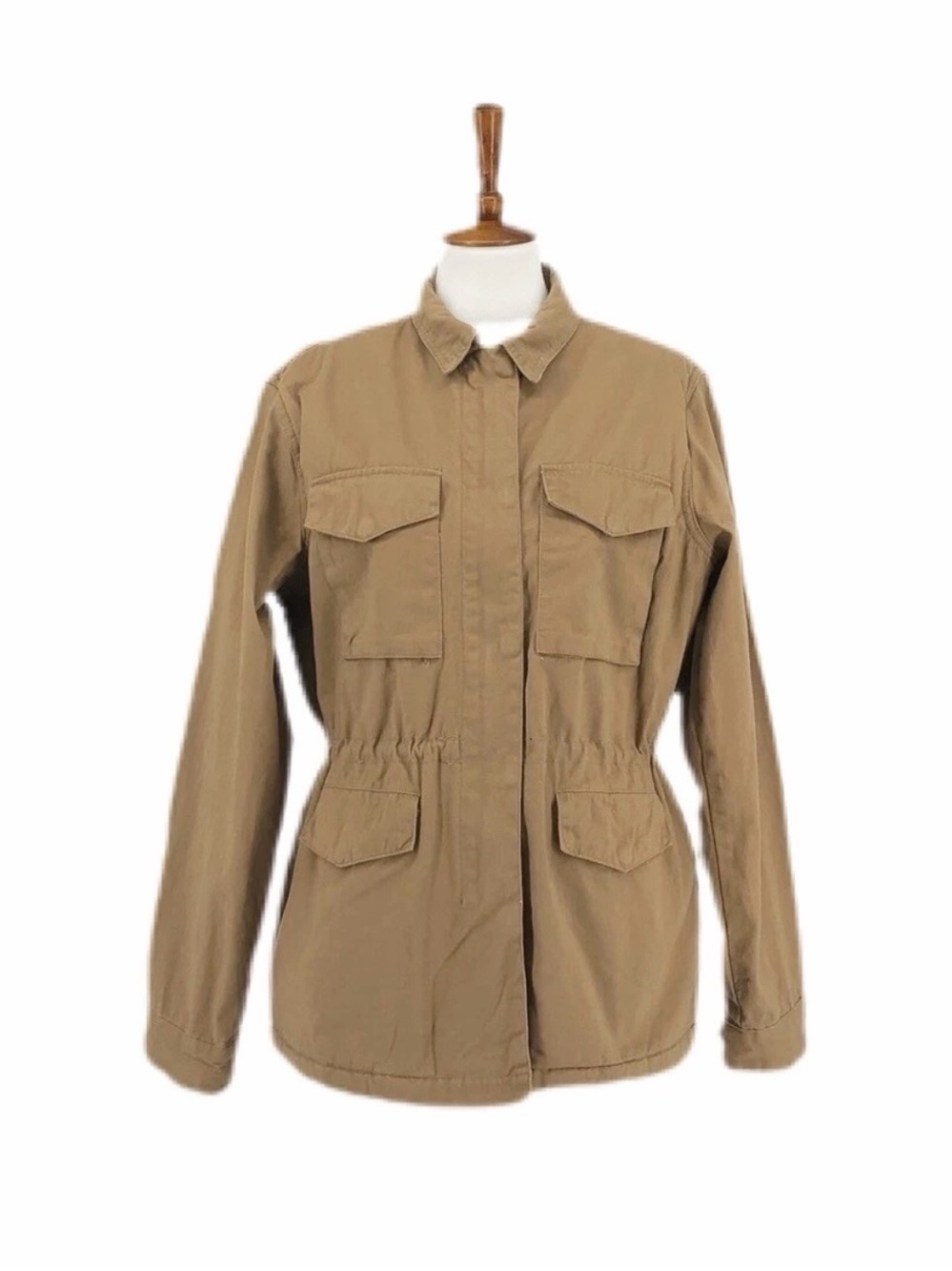 Tan Thread & Supply Roasted Pecan Utility Snap Jacket Size L